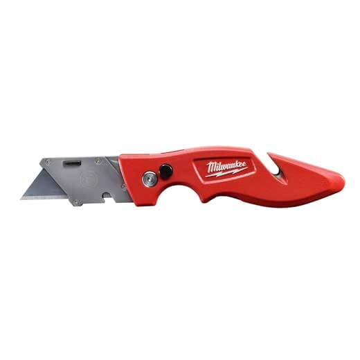 Milwaukee® Fastback™ 48-22-1901 Flip Utility Knife, Double Edged Retractable Blade, Metal Blade, 5 Blades Included, 7-1/4 in OAL